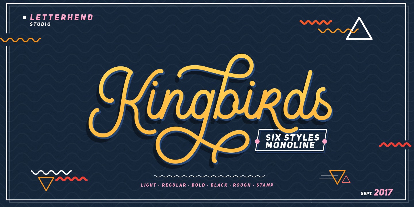 Example font Kingbirds #1